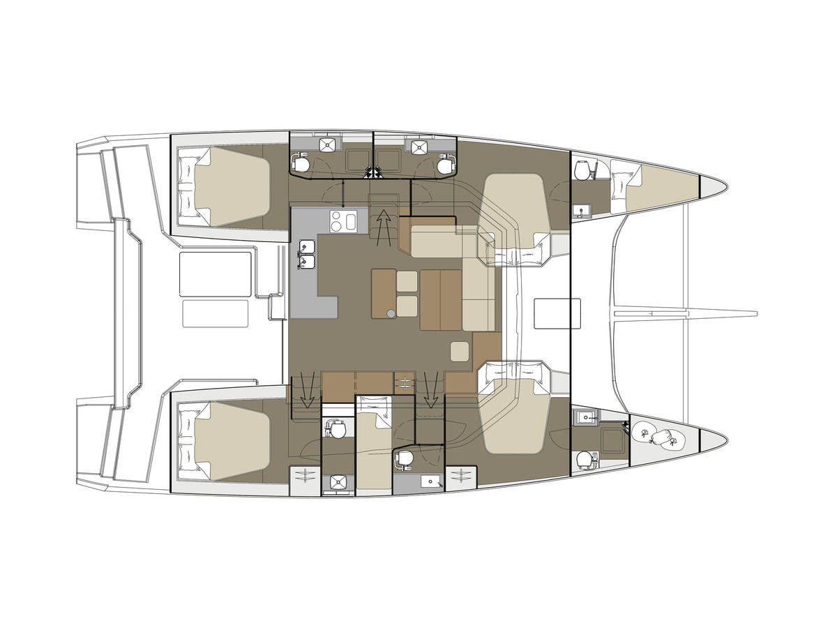 Dufour 48 Catamaran Paradise Planet