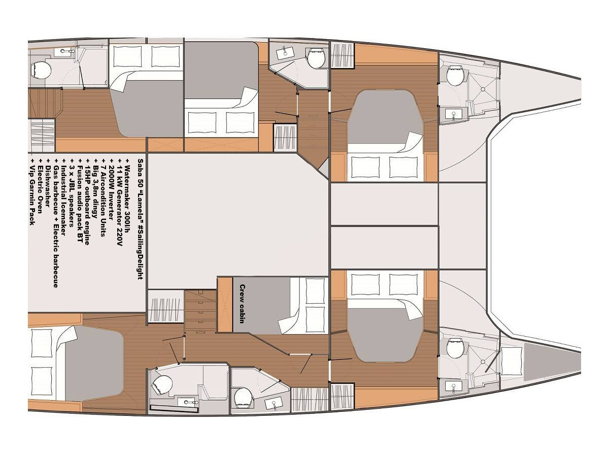 Fountaine Pajot Saba 50 Lamela
