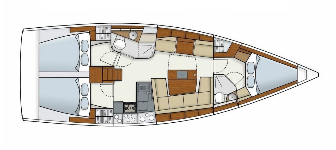 Hanse 415 Deep Blue