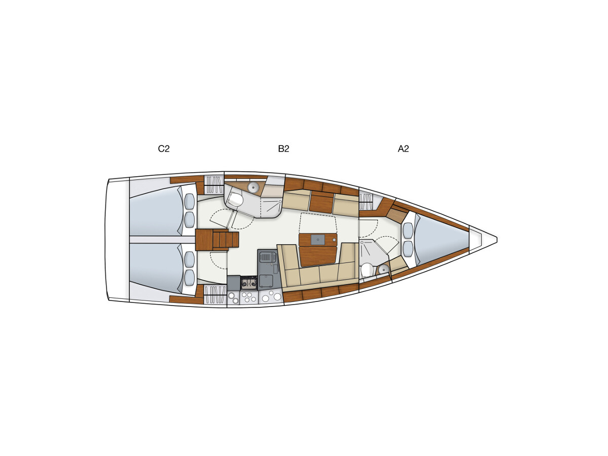 Hanse 415 Deep Blue