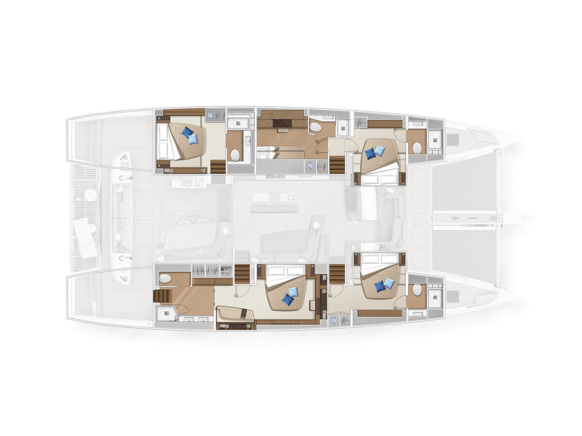 Lagoon Sixty 5 Amada Mia - CREWED